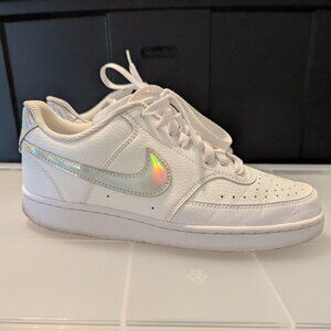 Nike Low Air Force 1 Holographic Swoosh Sneakers